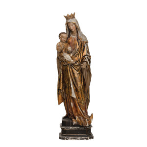 Jost Magnesia Vintage Reproduction Virgin Mary and Child Statue