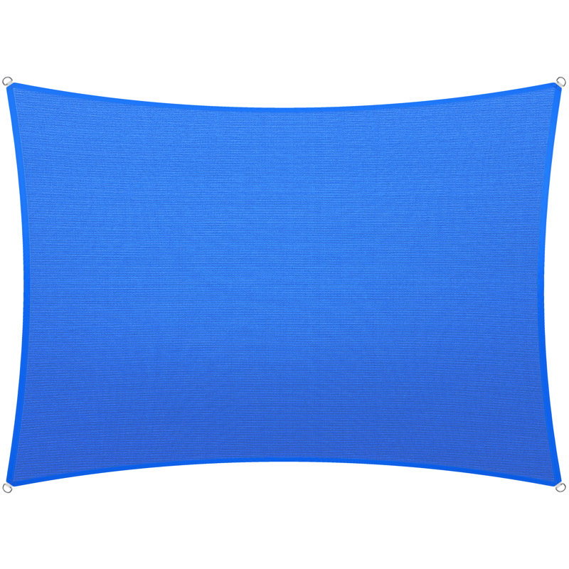 Toile d'ombrage rectangulaire ColorTree 12 pi x 16 pi - personnalisable, durable et résistante aux rayons UV, Bleu