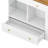 Closet Island with 6 Drawers, Wardrobe Armoire Bedroom Island with Glass Display Top and Open Shelves, Jewelry Storage Vanity Island with compartments, Walk-in Closet Island for Cloakroom-594439382
