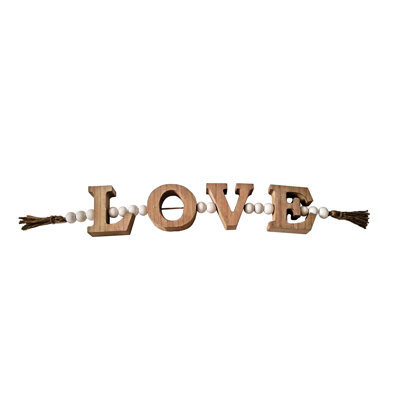Enseigne murale en bois 24,5 po