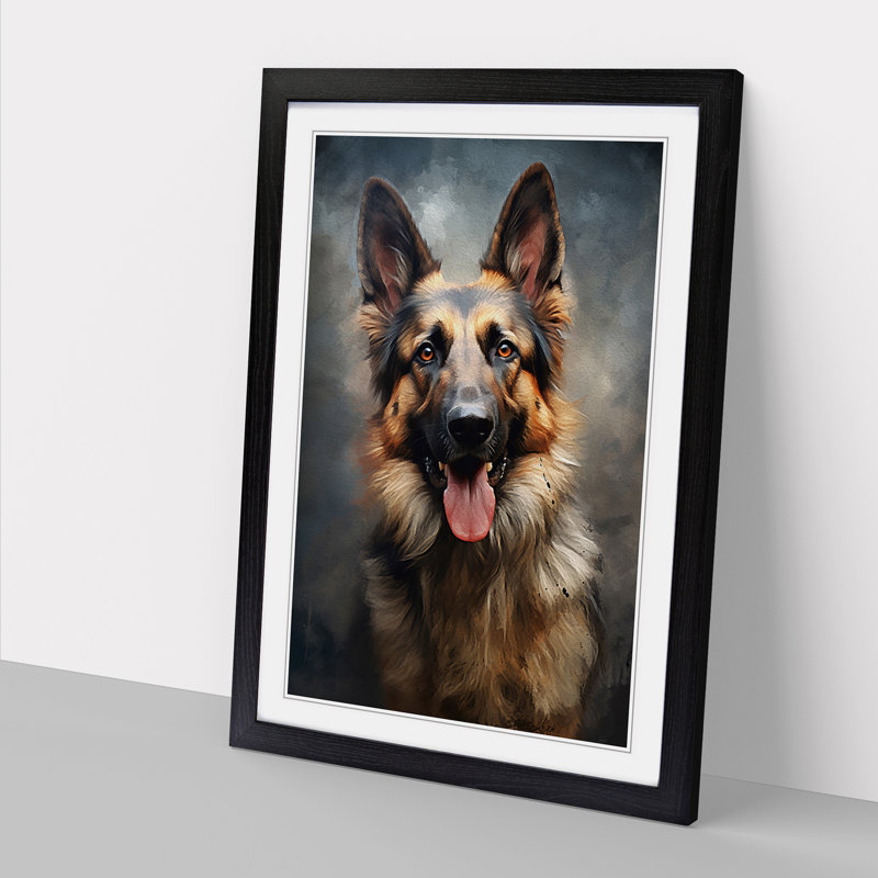 Single Picture Frame Print on Wood, Black Framed, 34cm H x 25cm W
