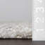 Tapis à poil long performance gris clair, beige et ivoire Makenna-723129564