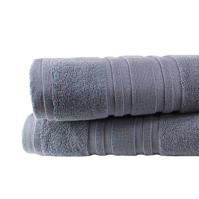 100% Cotton Plush Bath Sheet, Anthracite Gray
