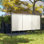 Auvent rétractable 10 'x 12' avec abat-jour à roulettes, beige