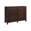 Commode double 8 tiroirs avec miroir Anvita