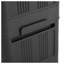Armoire de rangement pliante noire à 5 niveaux avec porte magnétique, rangement en plastique pliable sur roulettes, solution de rangement compacte de 20 pouces