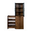 H 69,62 po, vitrine, tablette à 4 niveaux, portes en verre, salon, salle à manger avec bureau coulissant, salon, cuisine, pièce-1728637612-1728637614