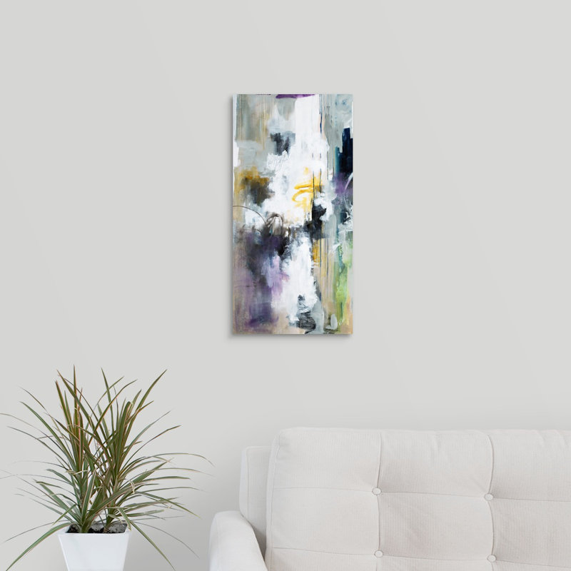 « invisible ii », peinture sur toile, Toile tendue, H 20 po x l 10 po x P 1,25 po