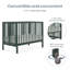 Lit de bébé portatif convertible 2-en-1-1549704031