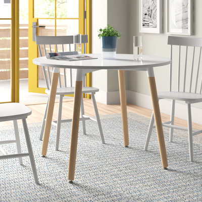 Mira Round Solid Wood Base Dining Table
