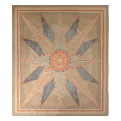 One-of-a-Kind 11’x12’5” Hand Knotted Area Rug