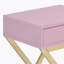 Table d'appoint moderne et chic avec plateau en bois et structure en métal Newhaven-1400192110