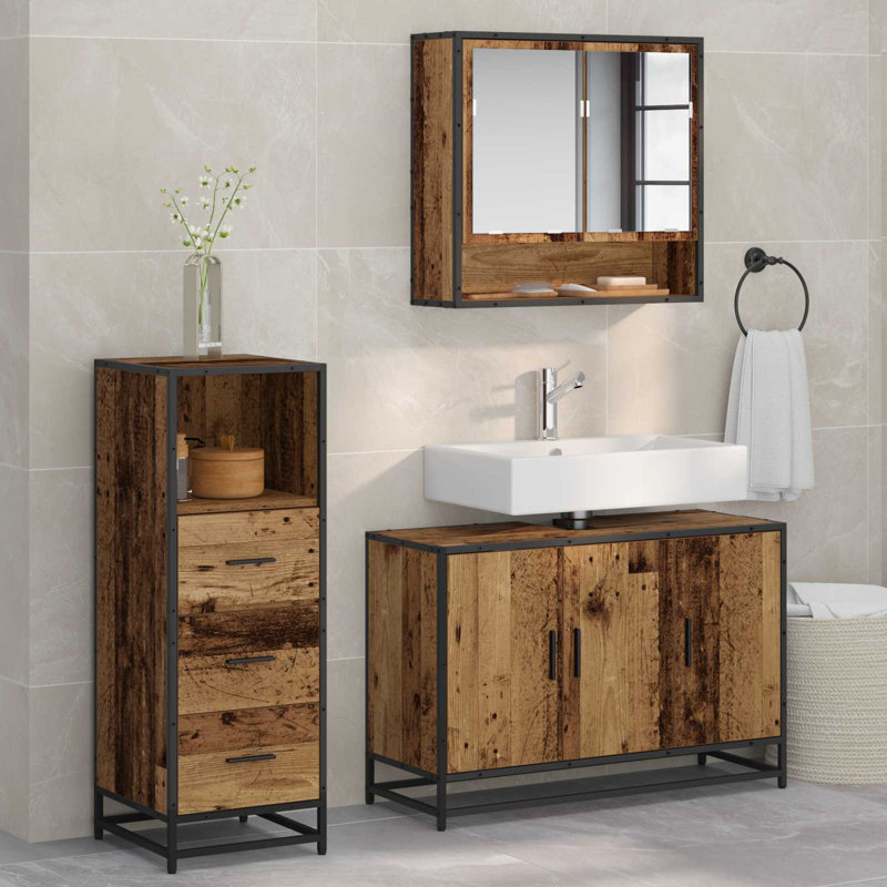 Vanity & Mirror Set