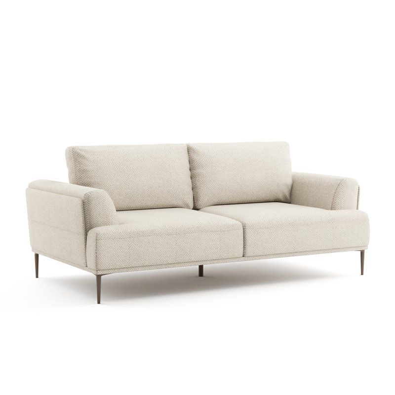 Canapé rembourré 81 po Kertu, Beige clair