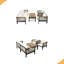 Ensemble de canapé modulaire d'extérieur 4 pièces pour 4 personnes avec ensemble de conversation avec coussins et table basse pour patio-1806626968