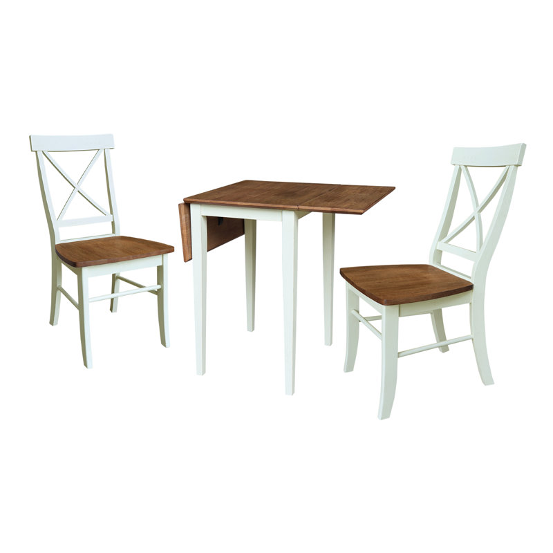 Donalynn 3 Piece Drop Leaf Dining Set