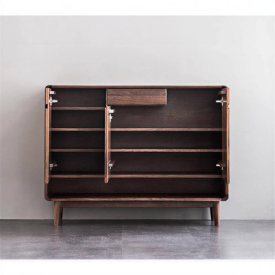 Armoire de rangement minimaliste à trois portes pour chaussures