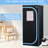 For Home Therapy - Enhance Skin Cells Activity 150Kg Seat Bearing Black Portable Steam 105C Temperature Protection 31.5 Inch Depth Blue