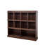 Bibliothèque en noyer à 10 tablettes
