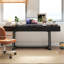 Bureau d'ordinateur 70,87 "Modern Black Modern, bureau d'étude et de travail, pieds en Y en métal