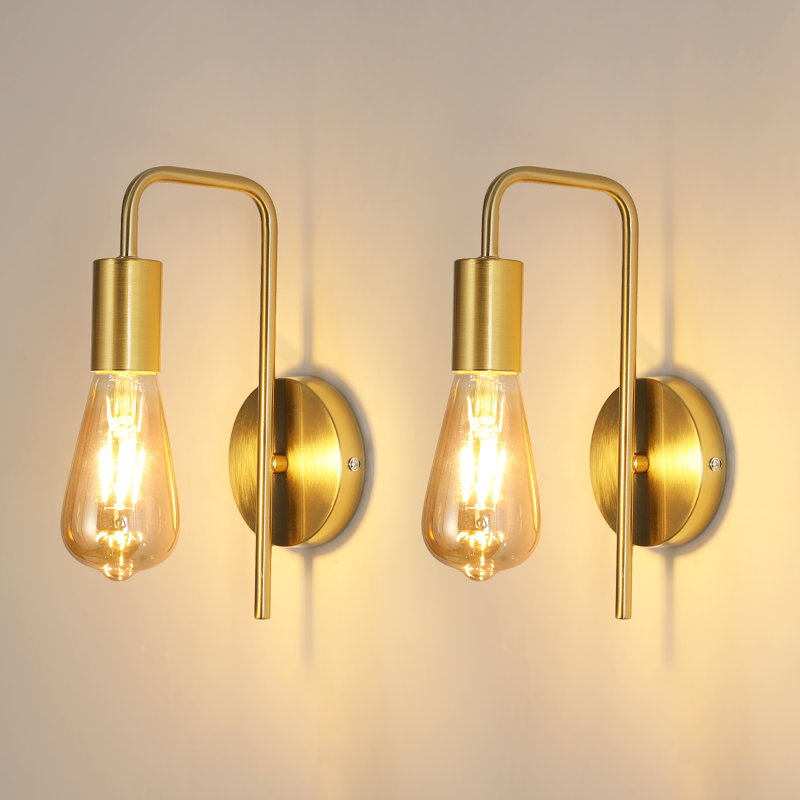 40W Vintage Wall Sconce, Gold