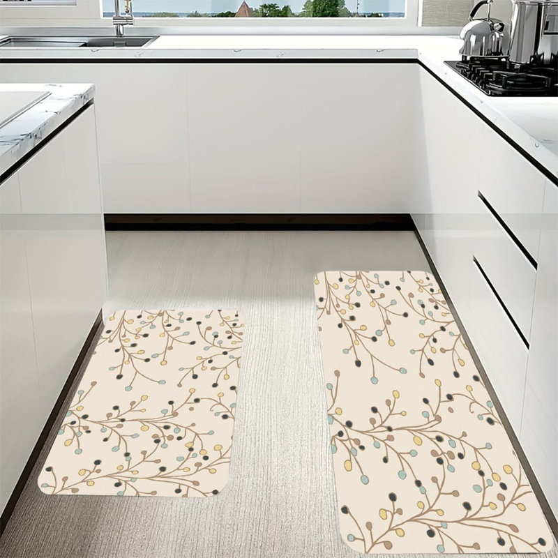 Ensemble de 2 tapis de cuisine Vine Dot Design