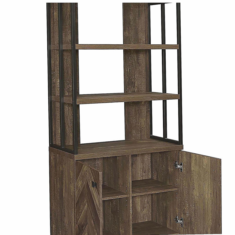 Bibliothèque à 2 portes Rustic Oak
