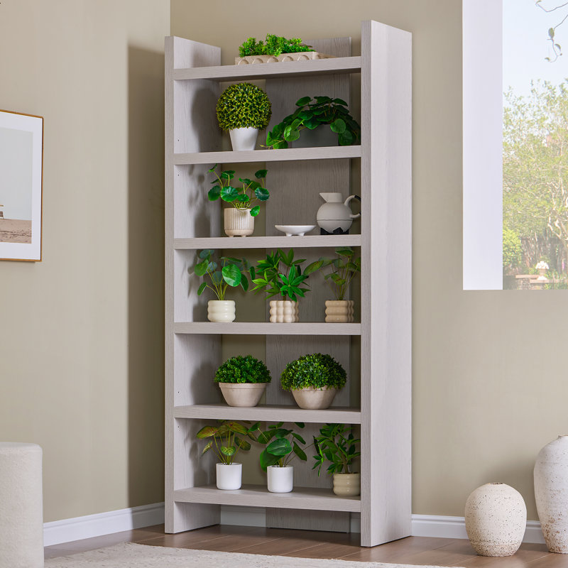 Support à plantes de 180 cm (71 po) à plusieurs niveaux avec étagères réglables pour patio, balcon et jardin, Gris clair
