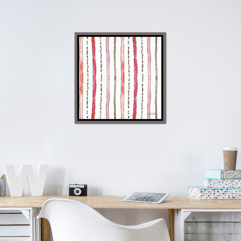 Art sur motif chic accents vi, H 26 po x l 26 po x P 1,5 po, Toile encadrée de bois rustique foncé