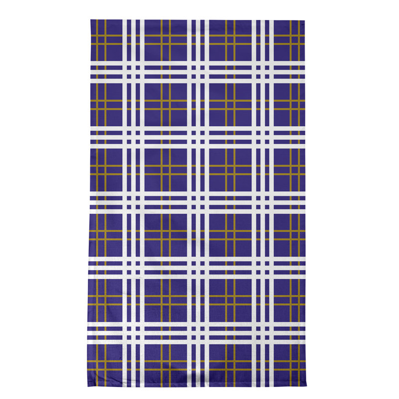 Torchon de luxe Baltimore football, polyester, Mauve, blanc, jaune