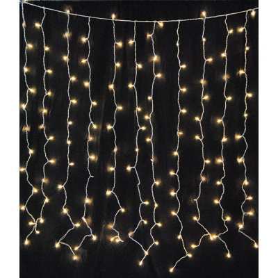 Caln Indoor 150 - Bulb 6'' Plug-in Curtain String Light