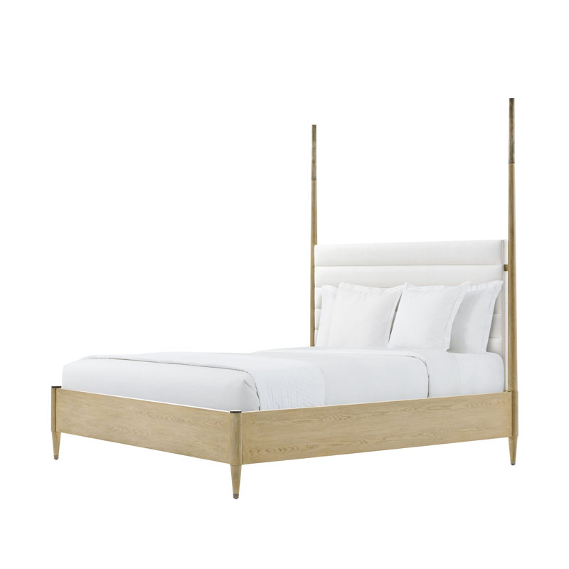Balboa Upholstered Four Poster Bed, Queen