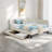 Upholstered Daybed With 2 Storage Drawers And Adjustable Side Rail