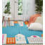 Tapis bleu area Chunn-27429695