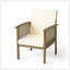 Ensemble charmant de fauteuils club d'extérieur en bois d'acacia pour des moments de détente