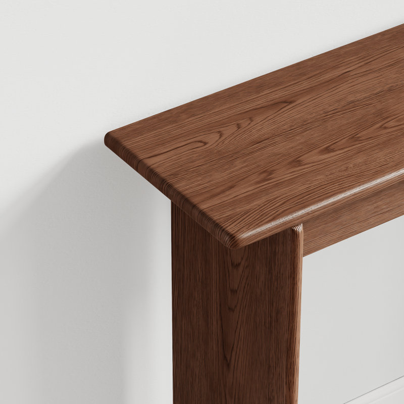 Console pour vestibule en bois massif Aastha, Brun