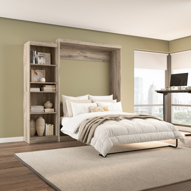 Lit escamotable avec rangement Arlex, Plein, Brown