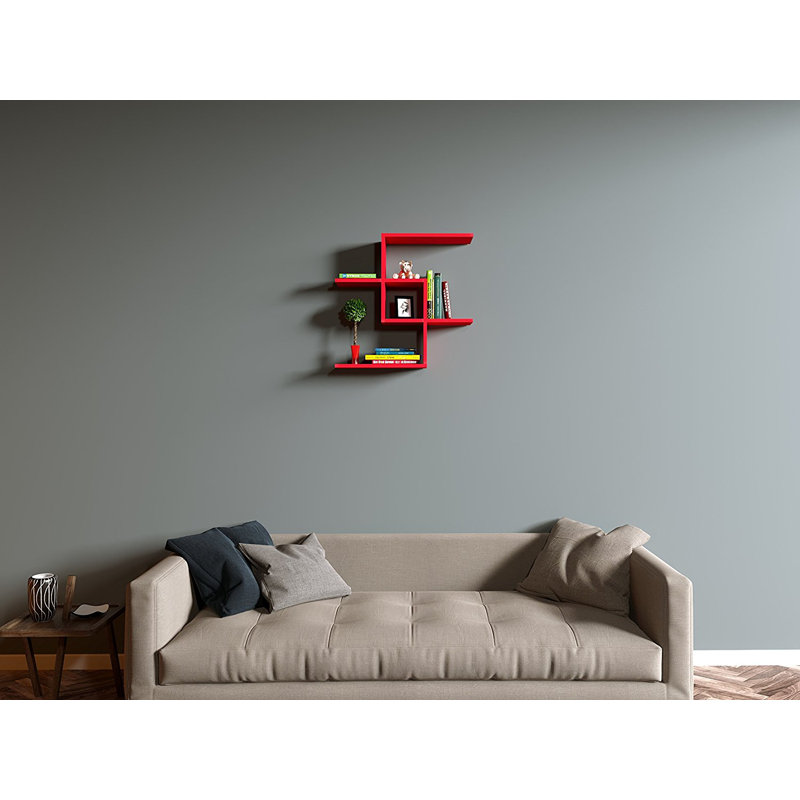 Tisdale Floating Shelf, Red