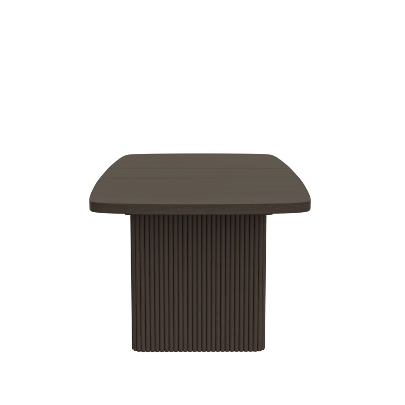 Fairmont Black Ribbed Extendable Dining Table