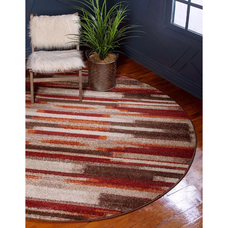 Cotati Abstract Indoor Rug, Round 3'3"