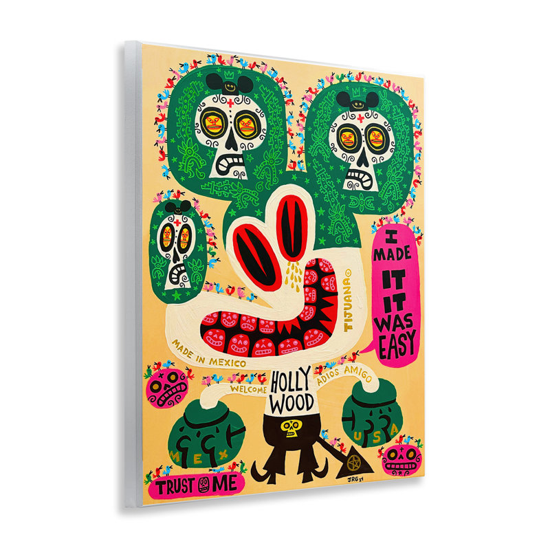 Dessin de Mexique, fantaisie, plaque murale, conception par Jorge R. Gutierrez