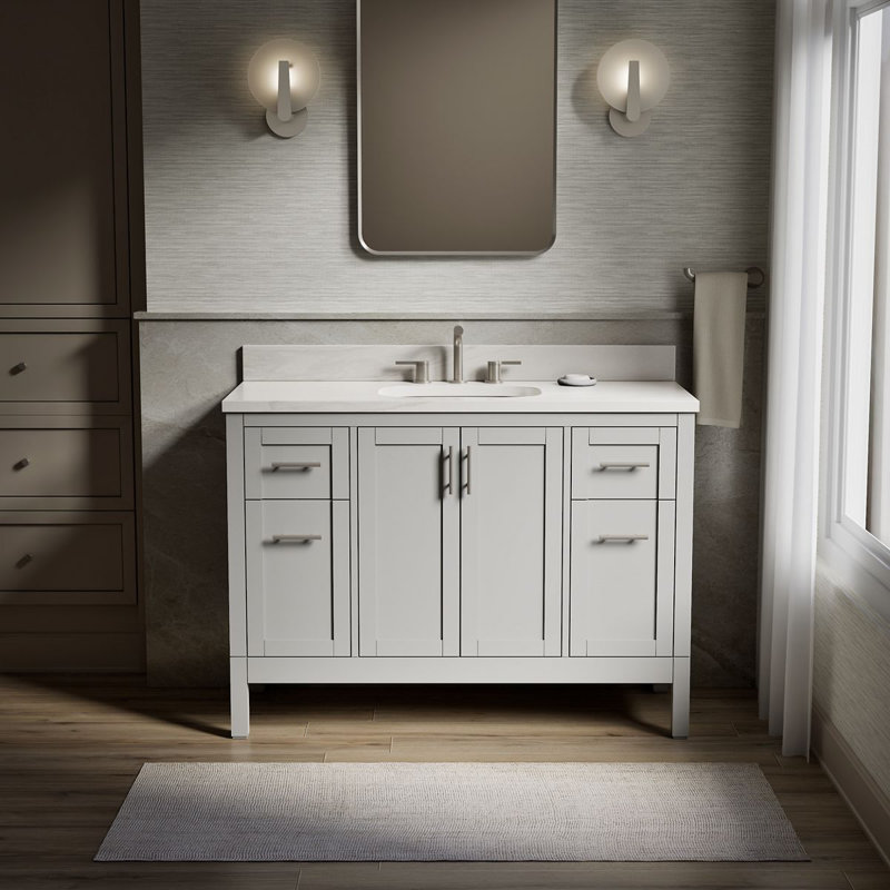 49" Single Bathroom Vanity Set, Atmos Grey, Atmos Gray