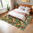 Modern Area Rug Washable Floral Print Floor Mat With Rubber Backing, Stain-Resistant Farmhouse Indoor Carpet, Soft Low Pile Accent Rugs for Bedroom-67907175