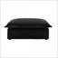Canapé de salon moderne à assise profonde | Noir | Cadre en bois-638875730