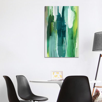 Converge Green I by Jackie Hanson - Wrapped Canvas Print