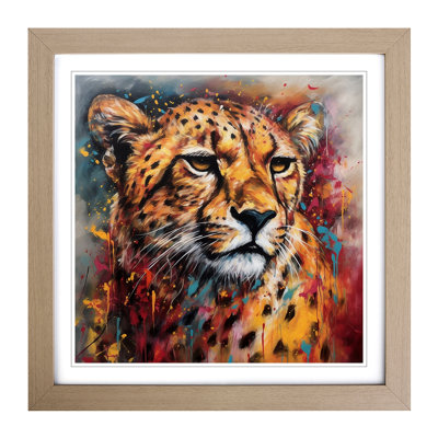 Cheetah Expressionism - Framed Print