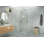Halo 48 in. x 44 in. x 78 in. 90-degree Fully Frameless Glass Hinged Shower Enclosure-2120681539