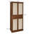 4 Door Cabinet with 1 Drawer (Walnut)