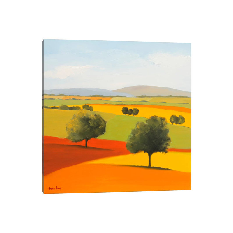 Red Tree 1 Piece Wrapped Canvas Painting, 93.98 cm H x 93.98 cm W x 3.175 cm D