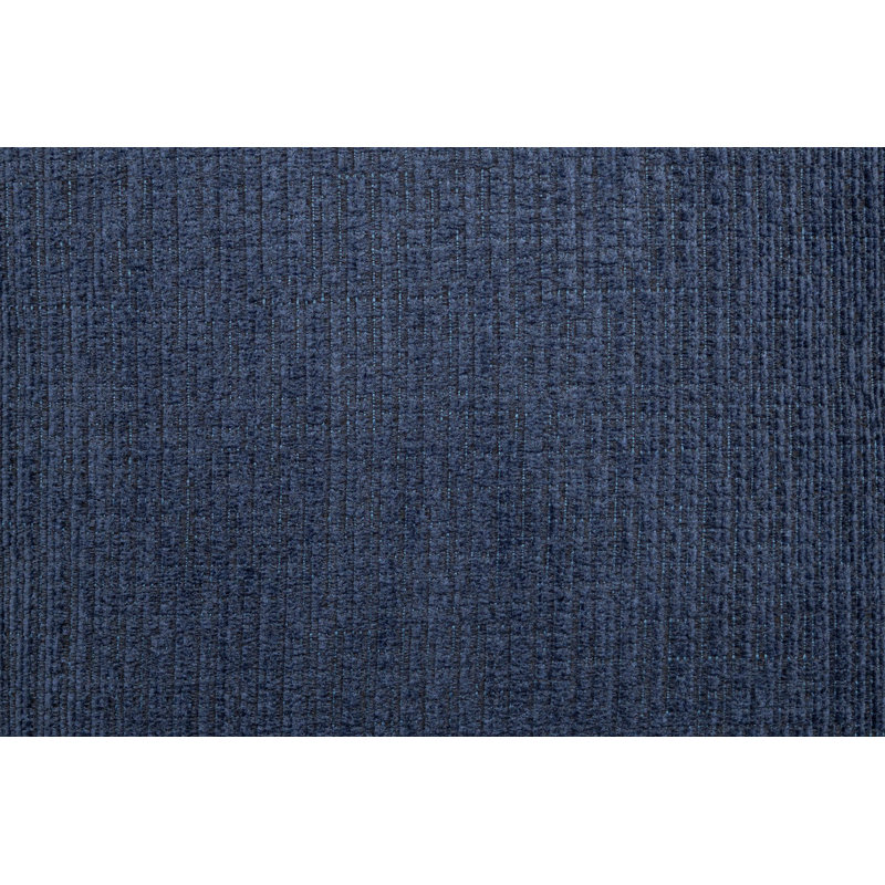 3Pc Sectional Set Dark Blue Finish Right Arm And Left Arm Chaise USB Port Armless Loveseat Plastic Legs Matching Two Pillows Primary Living Room